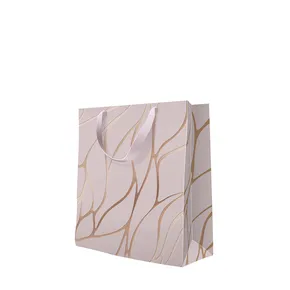 Darčeková taška premium stredná - Fluid Waves 20x10x25 cm